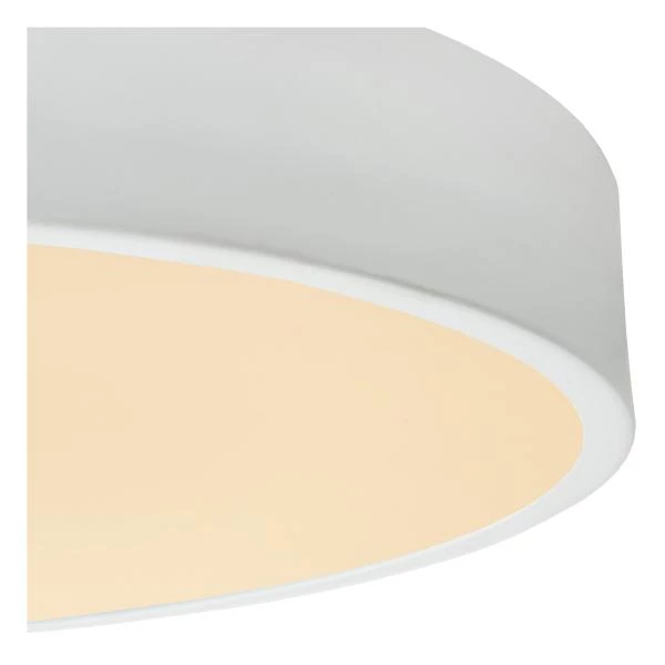 Lucide UNAR - Flush ceiling light - Ø 20 cm- LED 3 StepDim - 1x12W 2700K - White - detail 2